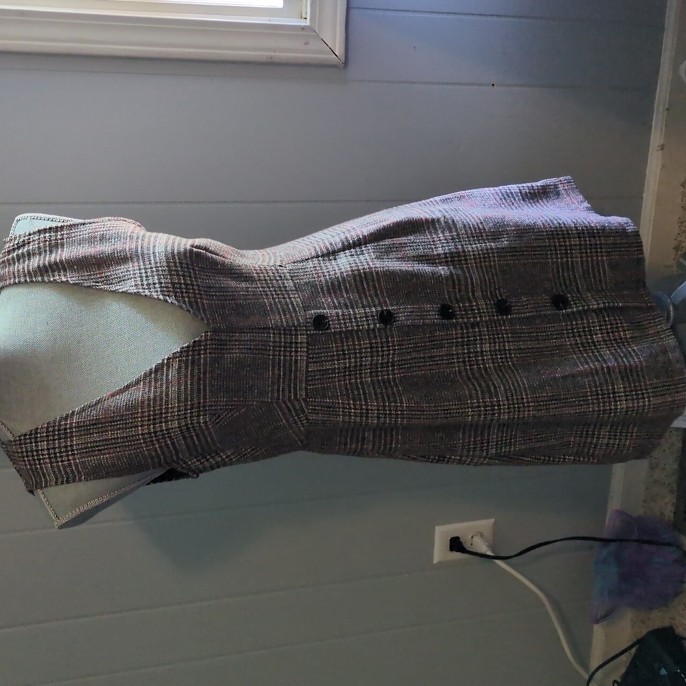 Shein, plaid, twead jumper